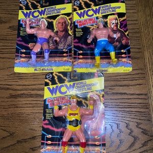 Wwf wwe wcw wrestling figures hogan flair sting